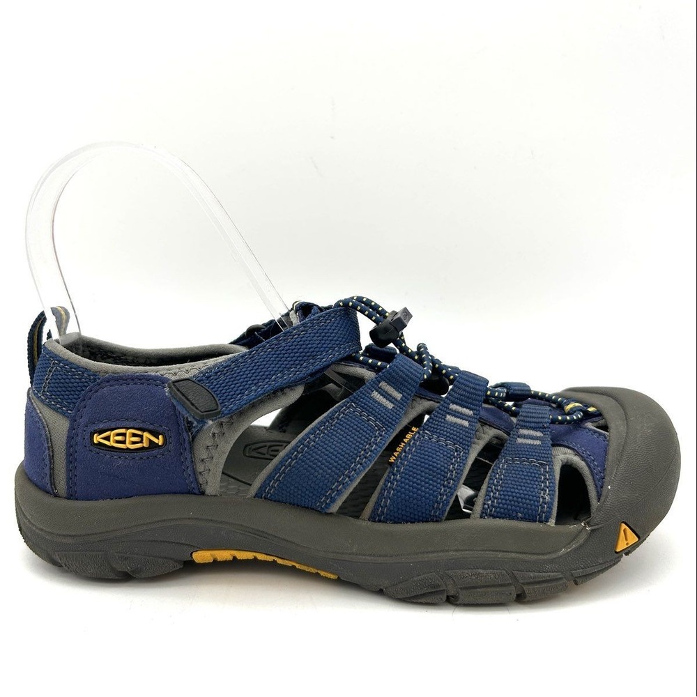 KEEN Newport H2 Navy Blue‎ Yellow Women's Closed Toe Sandals Size 6.5